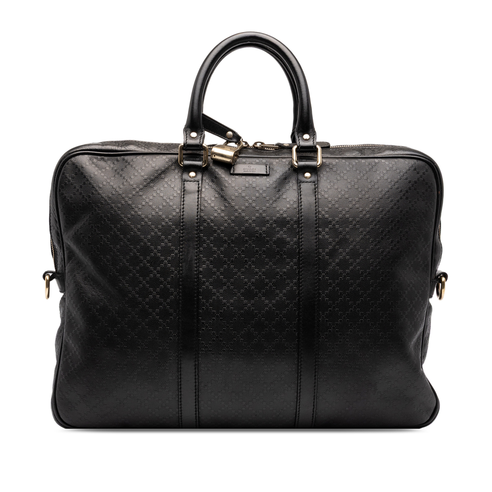 Pre-Loved Gucci Diamante Calfskin Business Bag